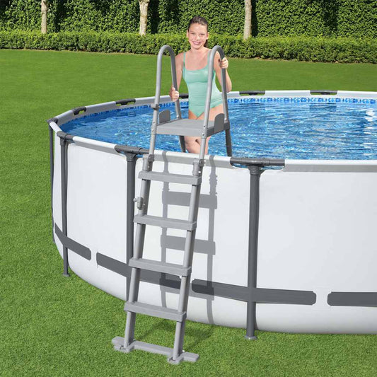 Flowclear Zwembadladder met 4 treden 132 cm