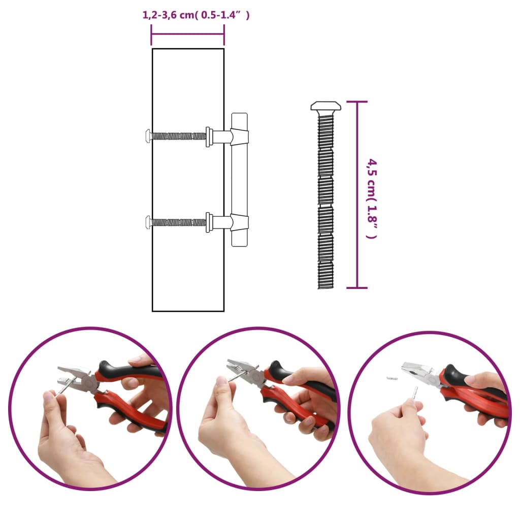 Handvatten 20 st 64 mm roestvrij staal zilverkleurig