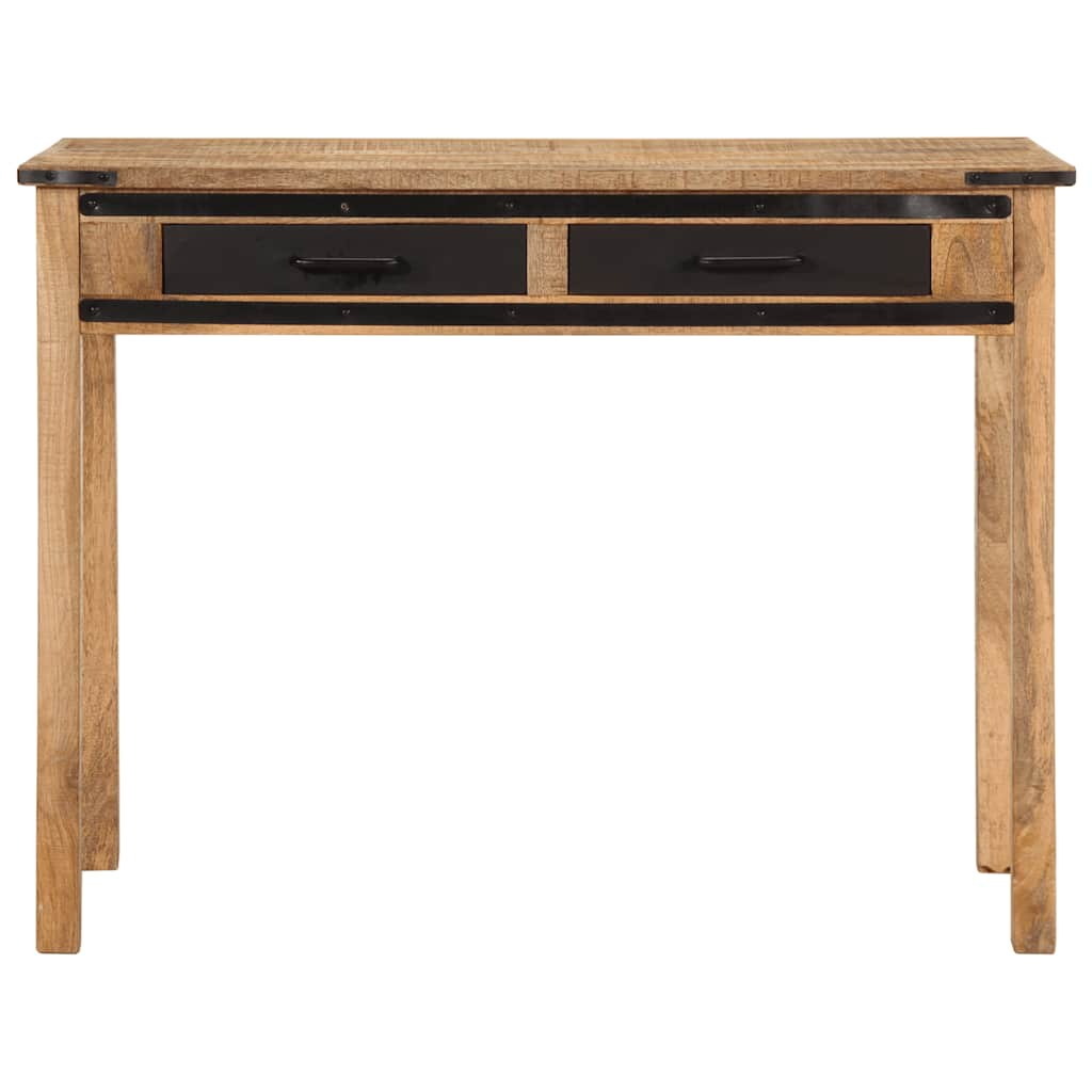 Bureau 100x50x75 cm massief hout ruw mangohout