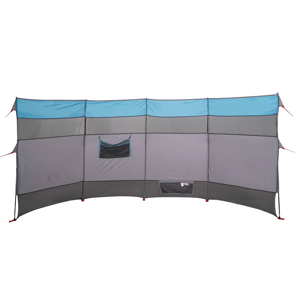 Windscherm camping waterdicht 366x152x152 cm blauw