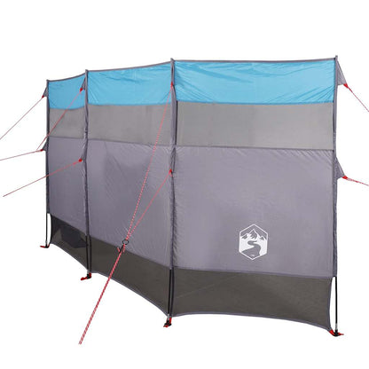 Windscherm camping waterdicht 366x152x152 cm blauw