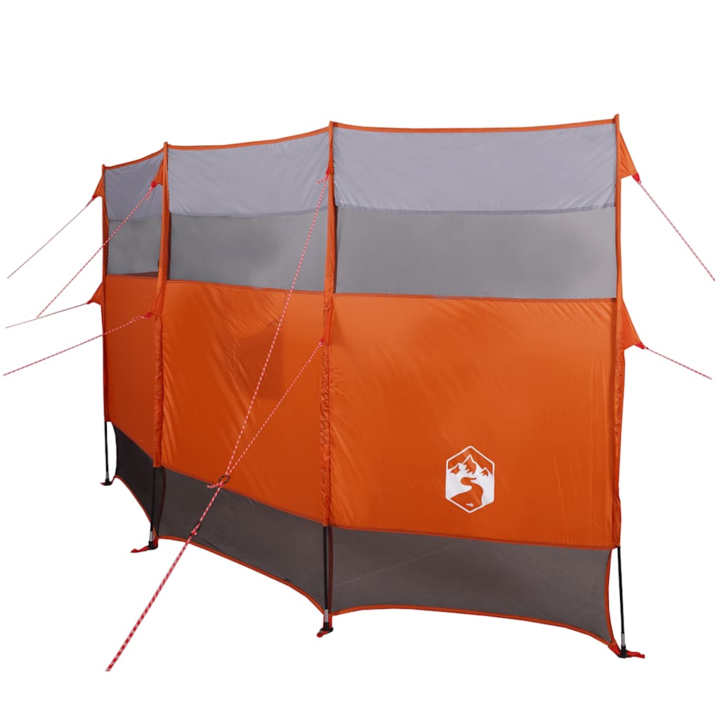 Windscherm camping waterdicht 366x152x152 cm oranje