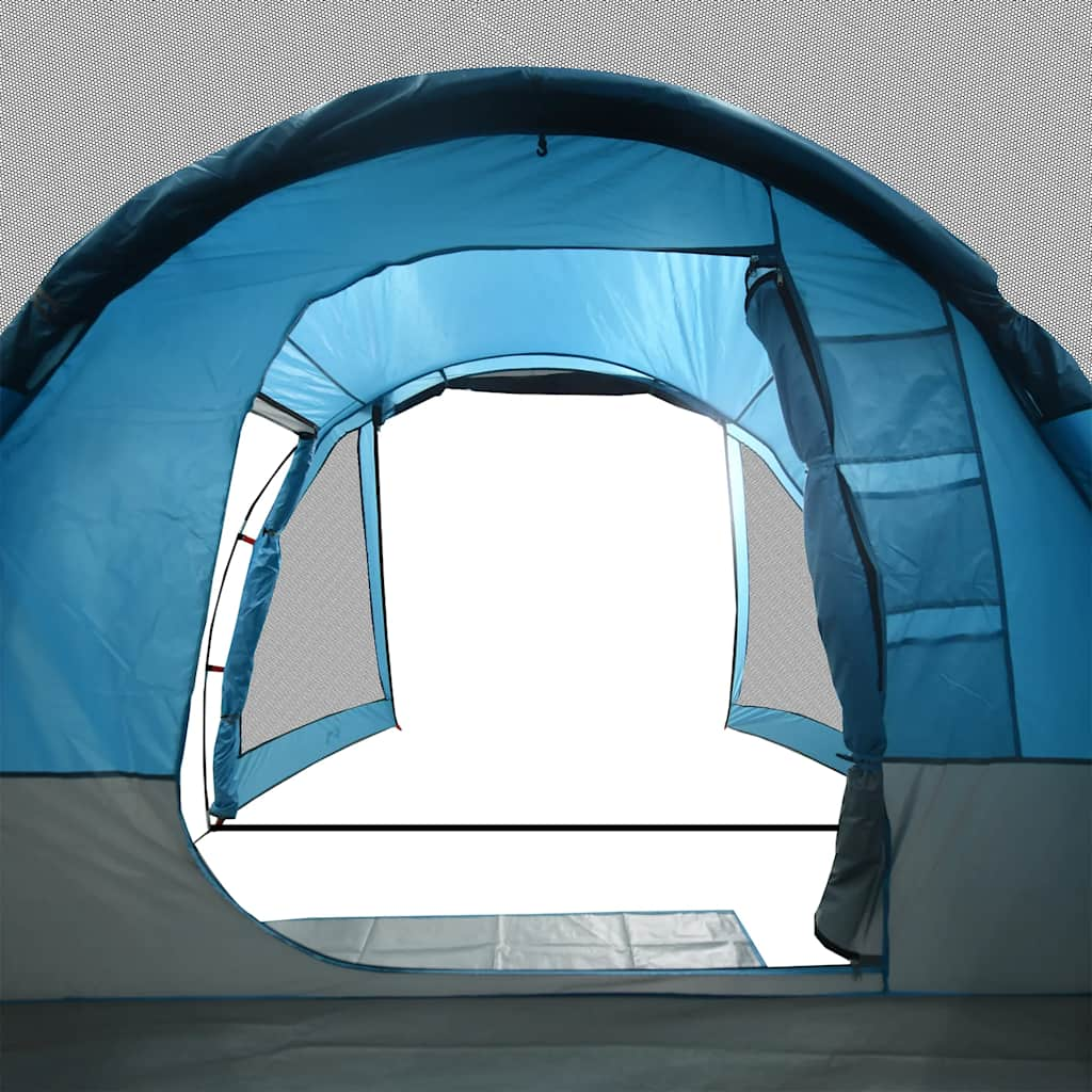 Tunneltent 4-persoons waterdicht blauw