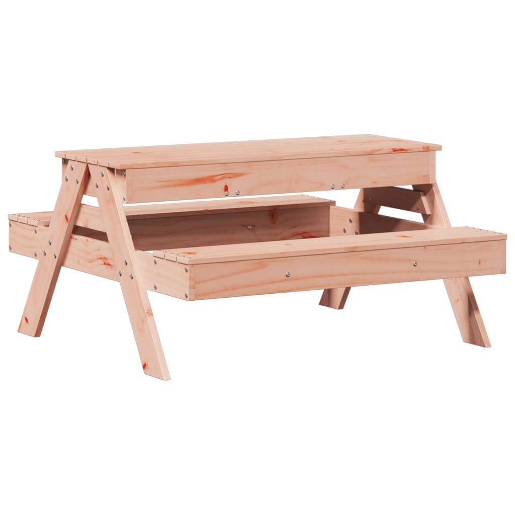 Picknicktafel met zandbak voor kinderen massief douglashout