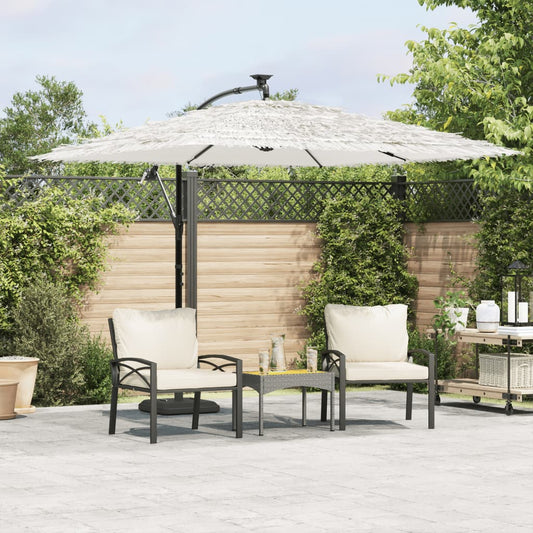 Parasol met stalen paal 269x269x235 cm wit