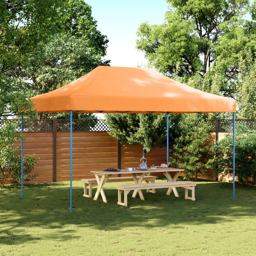 Partytent inklapbaar pop-up 440x292x315 cm oranje