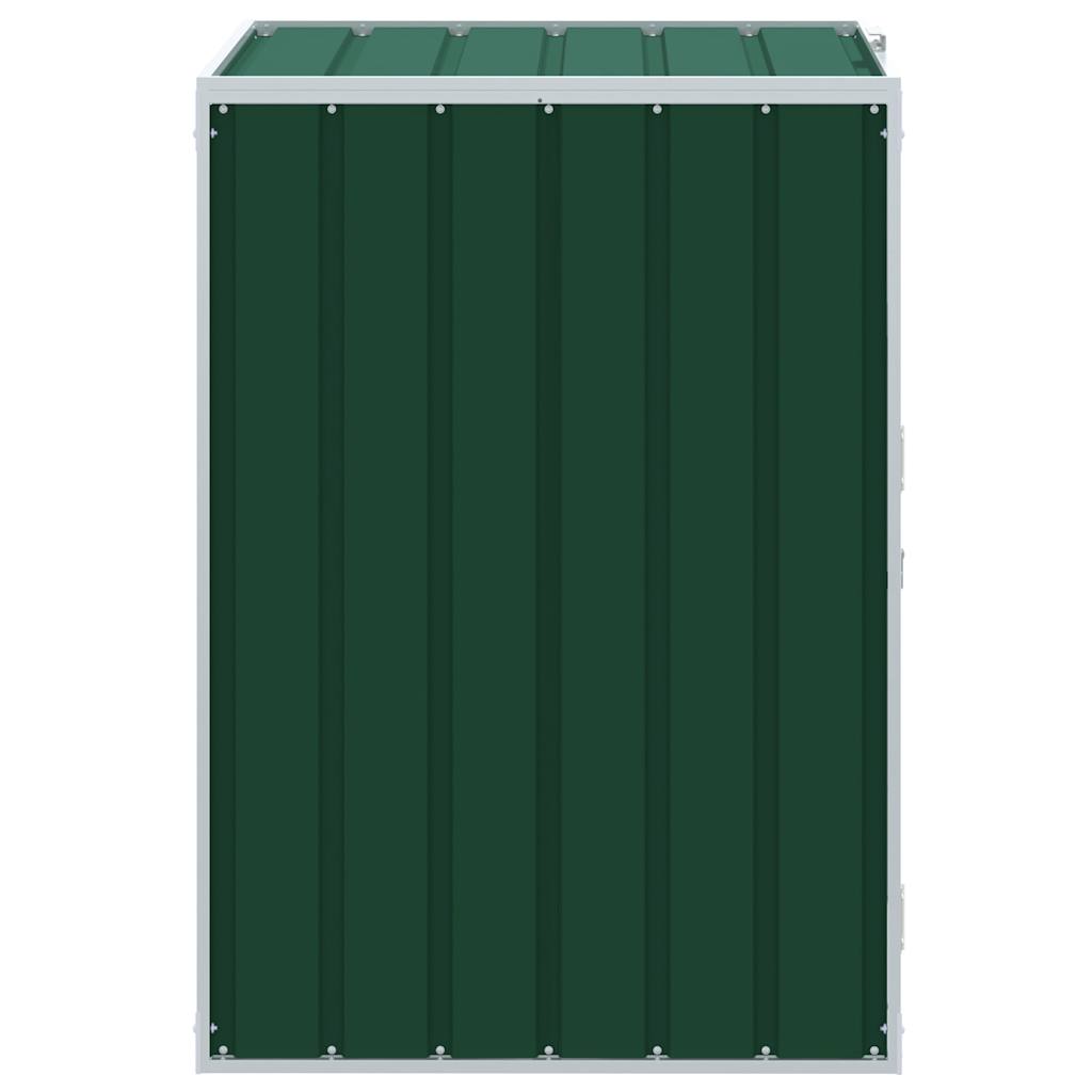 Containerberging voor 1 container 72x81x115 cm staal groen