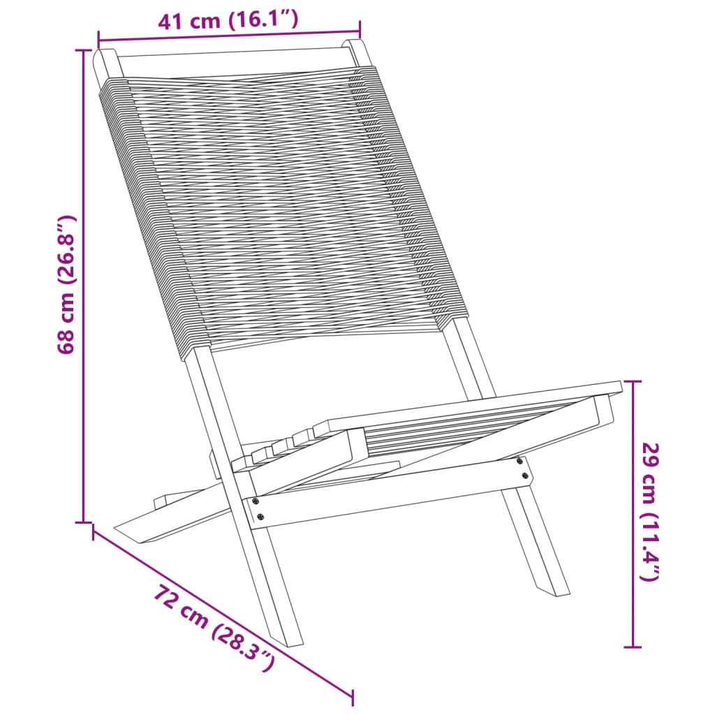 Tuinstoelen 8 st inklapbaar massief acaciahout zwart