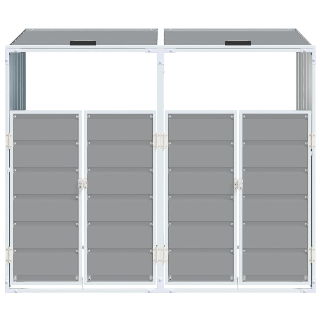 Containerberging voor 2 containers 144x81x113 cm staal grijs