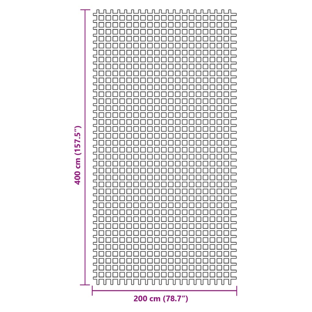 Tenttapijt 4x2 m antracietkleurig