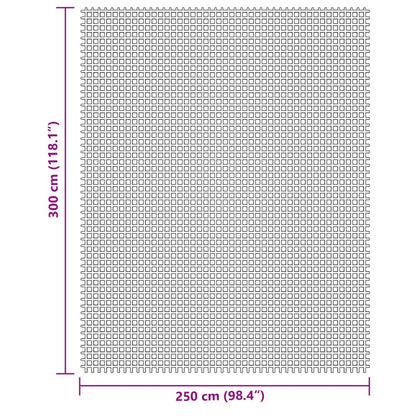 Tenttapijt 3x2,5 m crèmekleurig