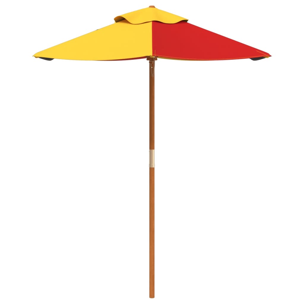 Parasol voor kinderen met houten paal Ø120x140 cm