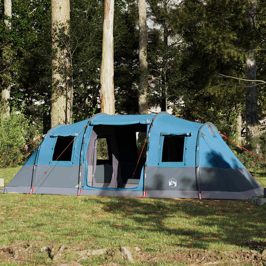 Tunneltent 6-persoons waterdicht blauw