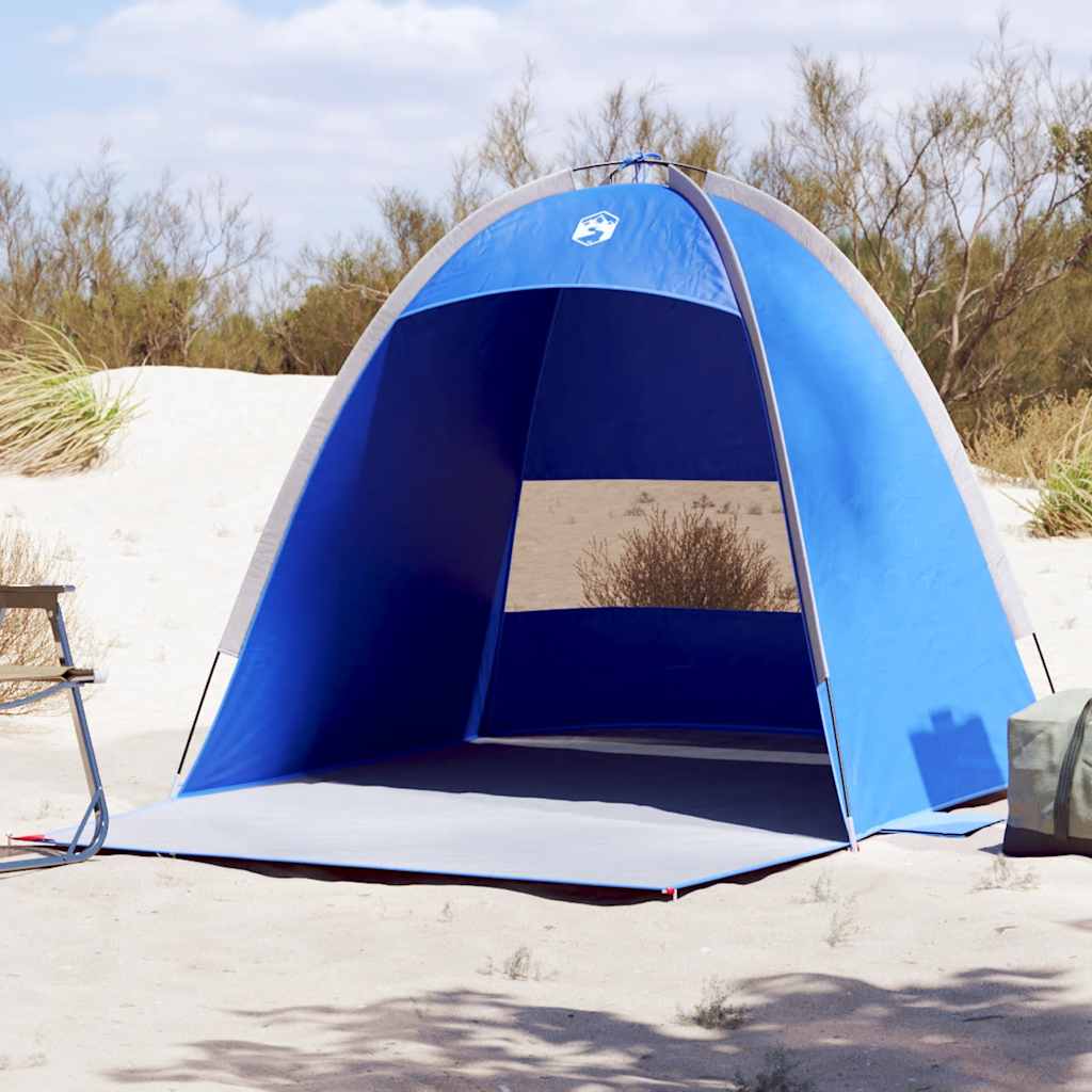 Strandtent 3-persoons waterdicht azuurblauw