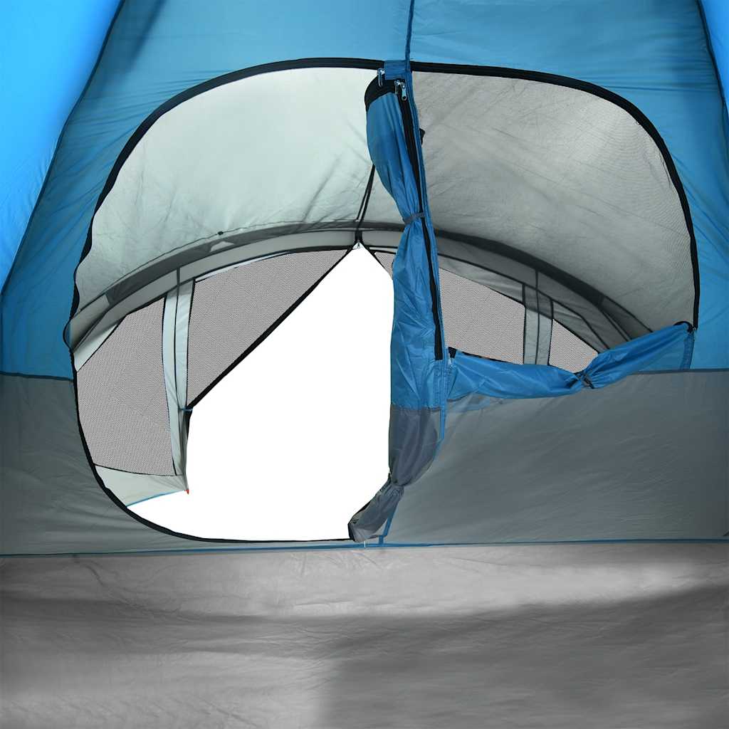 Tunneltent 6-persoons waterdicht blauw