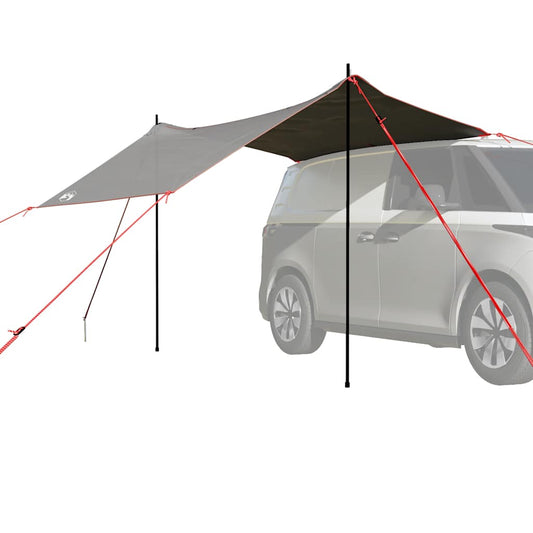 Autotent waterdicht grijs en oranje