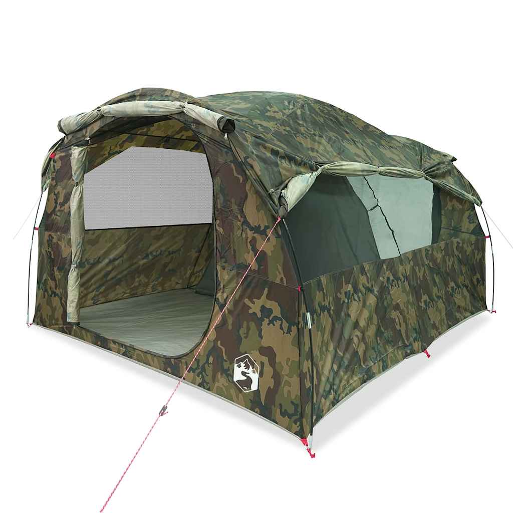 Tunneltent 6-persoons waterdicht camouflage