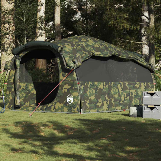 Tunneltent 6-persoons waterdicht camouflage