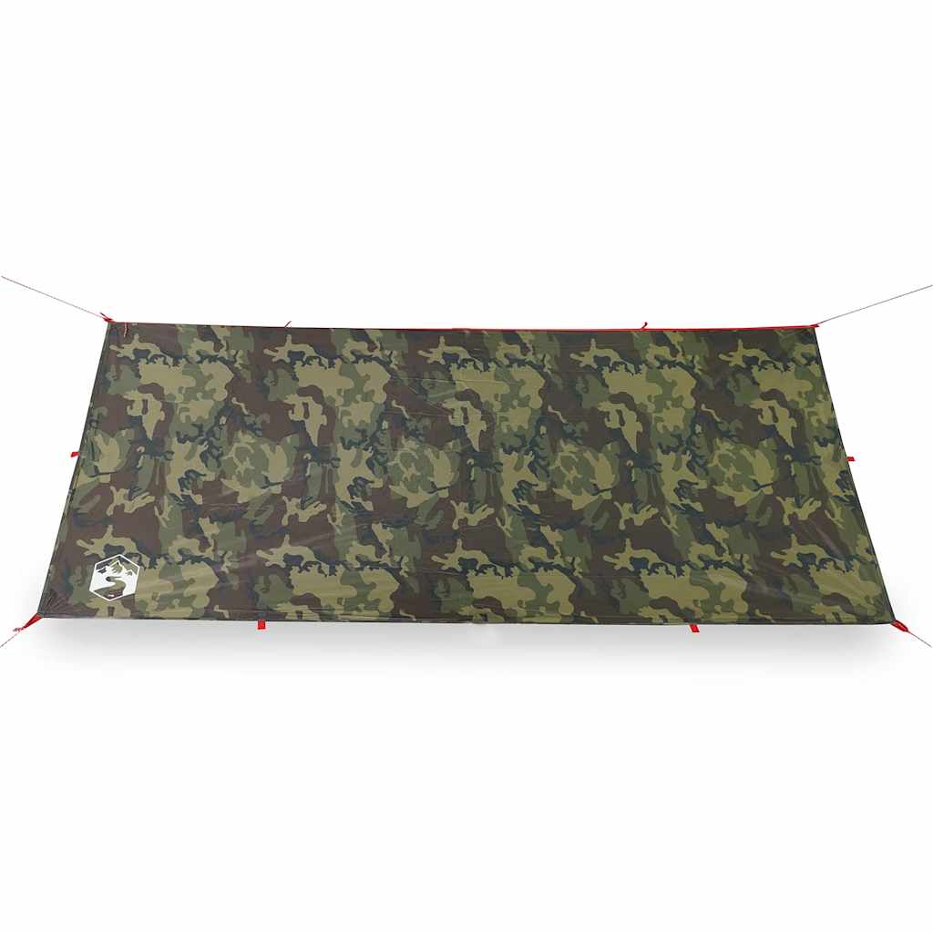 Kampeerluifel waterdicht 406x306 cm camouflage