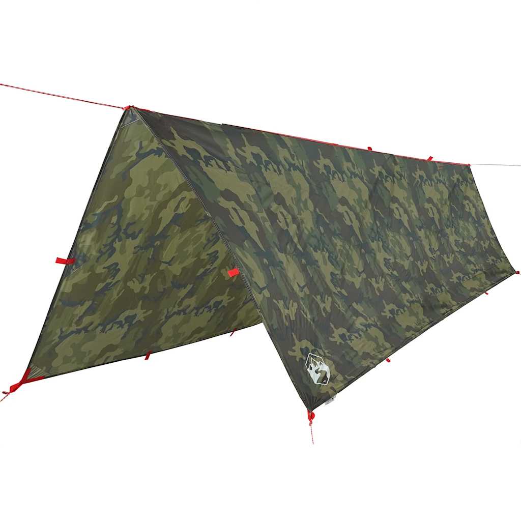 Kampeerluifel waterdicht 506x306 cm camouflage