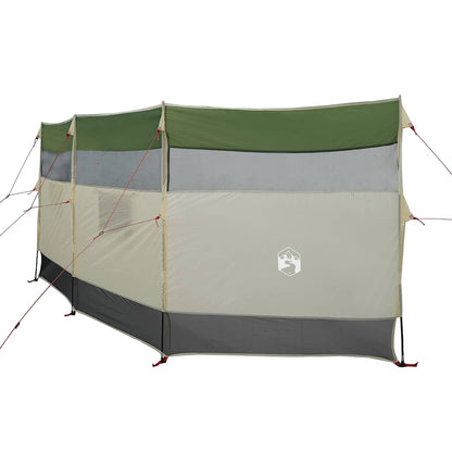 Windscherm camping waterdicht 510x153 cm groen