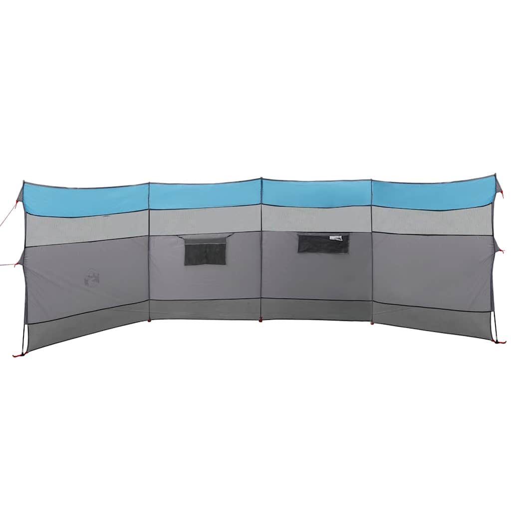 Windscherm camping waterdicht 510x153 cm blauw