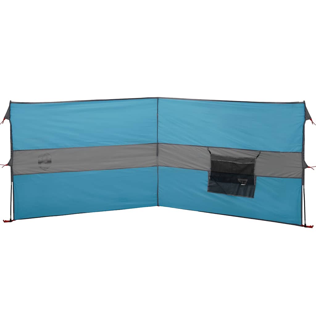 Windscherm camping waterdicht 344x120 cm blauw