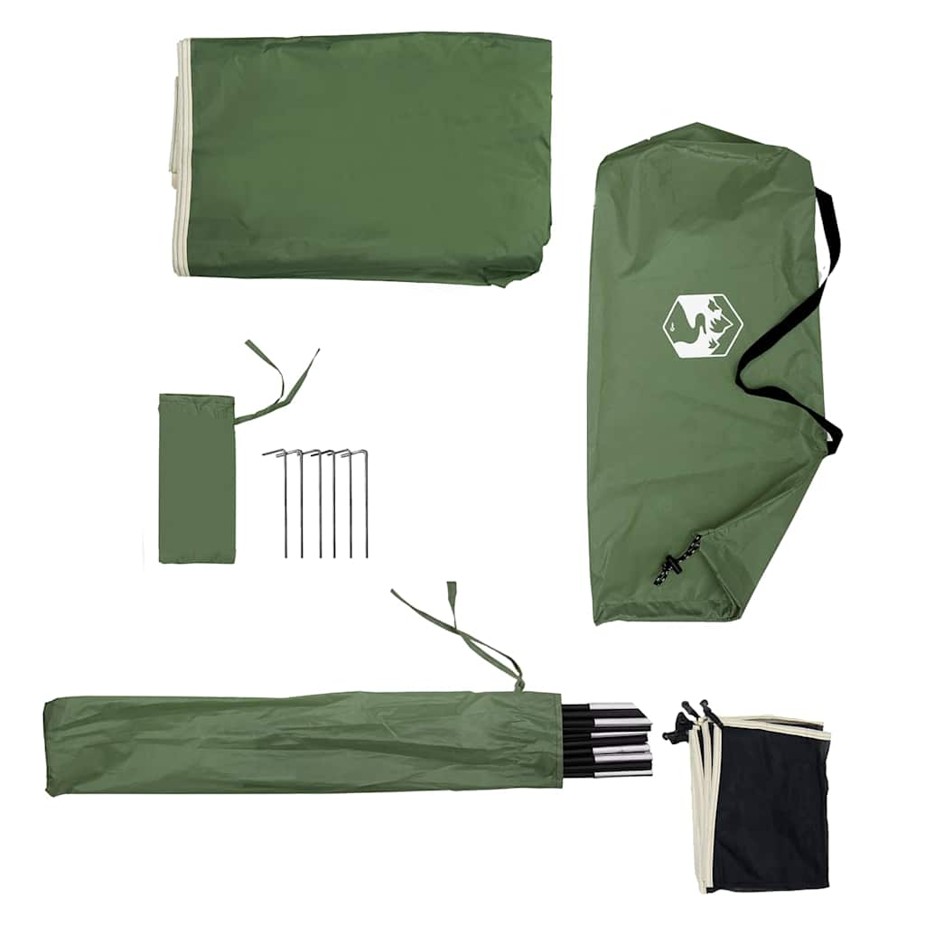 Windscherm camping waterdicht 490x123 cm groen