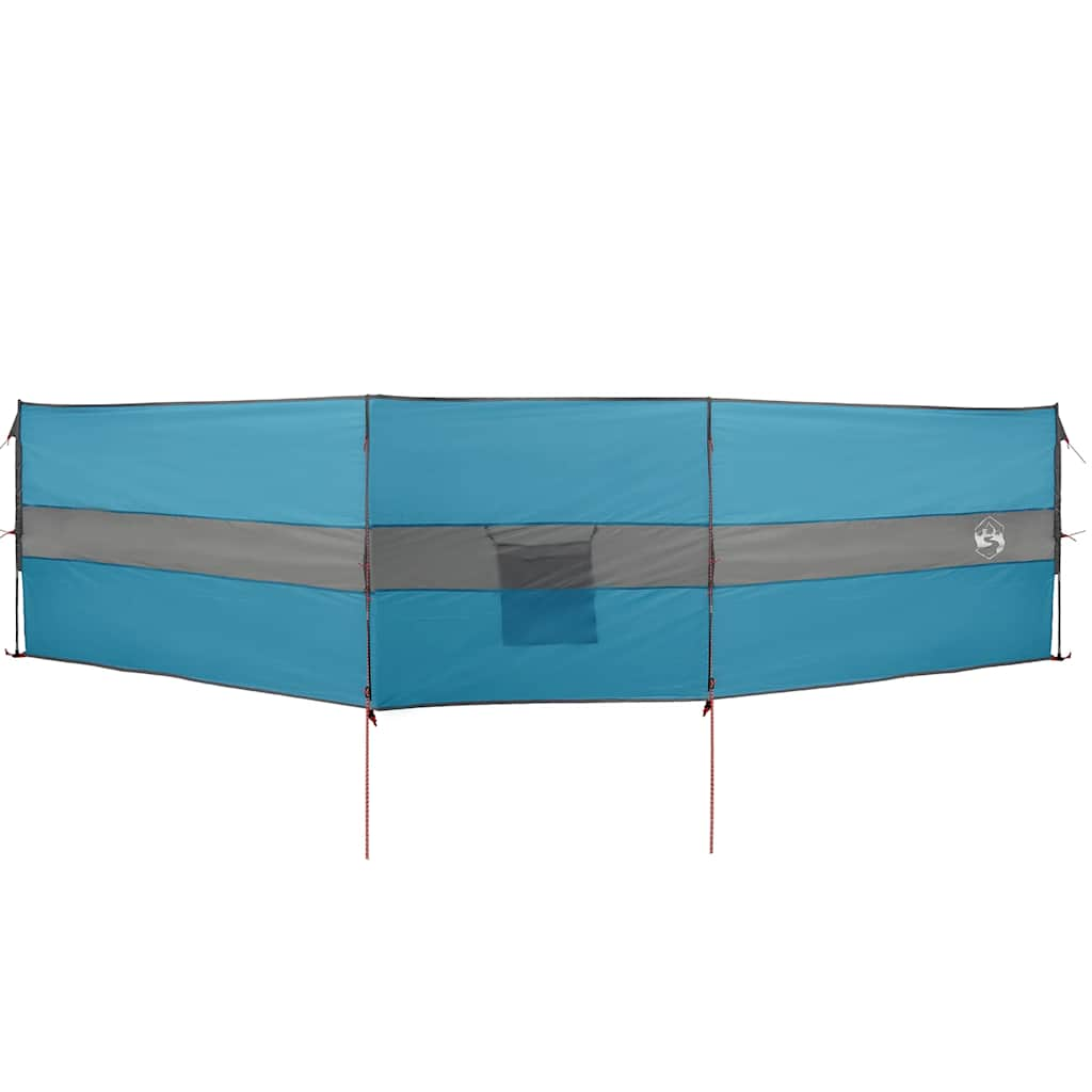 Windscherm camping waterdicht 490x123 cm blauw