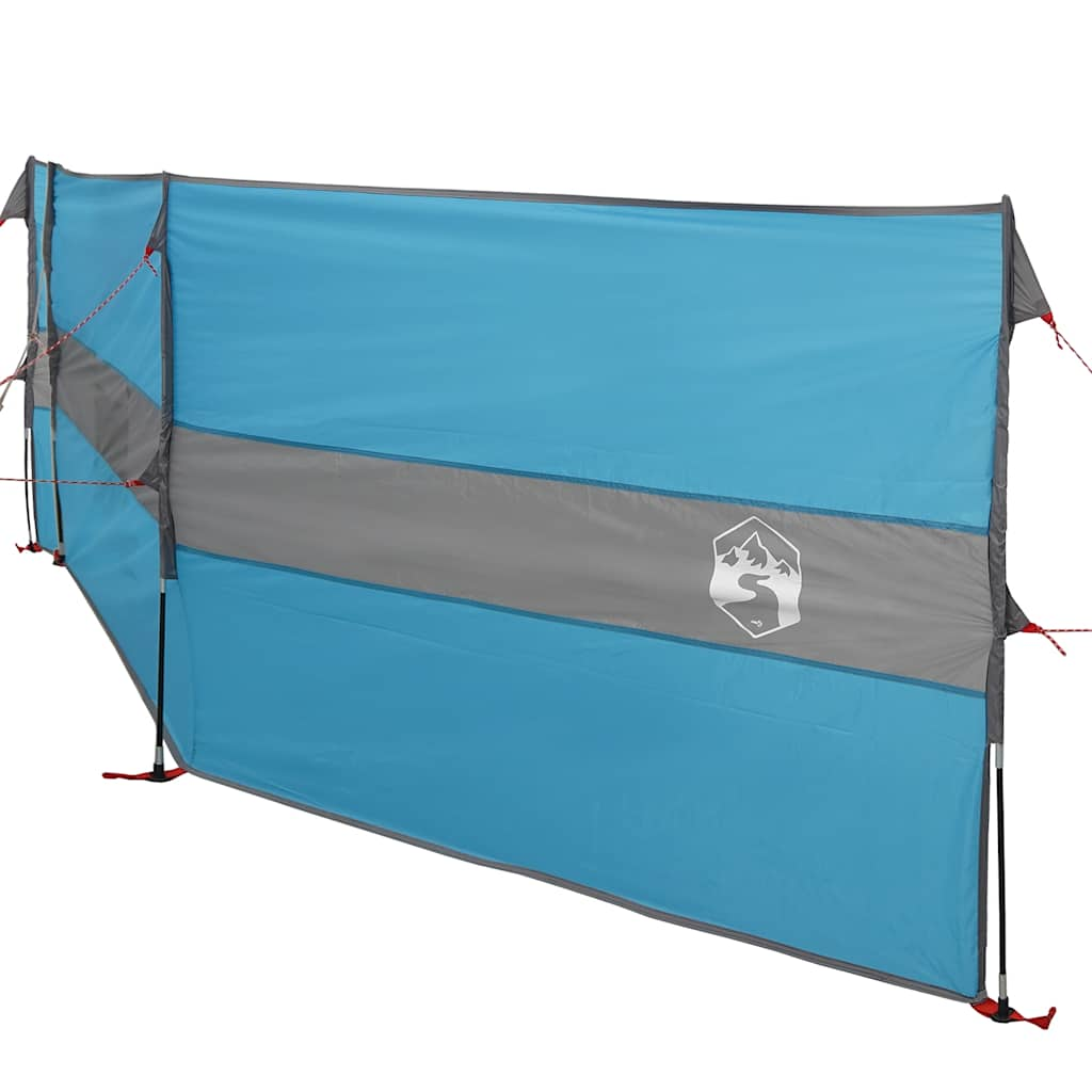 Windscherm camping waterdicht 490x123 cm blauw