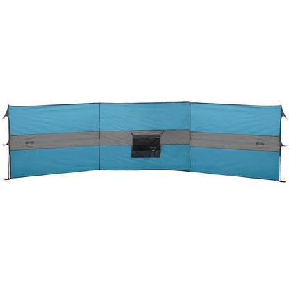 Windscherm camping waterdicht 490x123 cm blauw