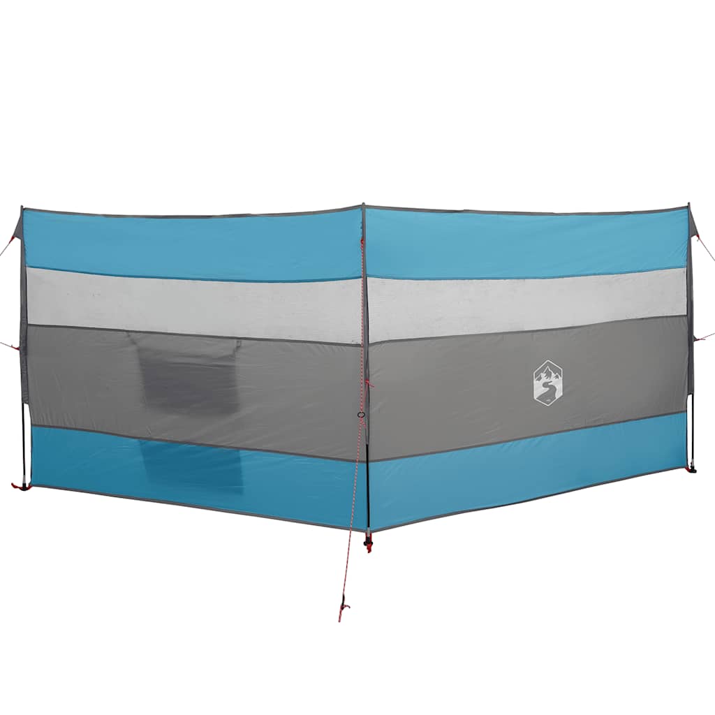 Windscherm camping waterdicht 340x130 cm blauw