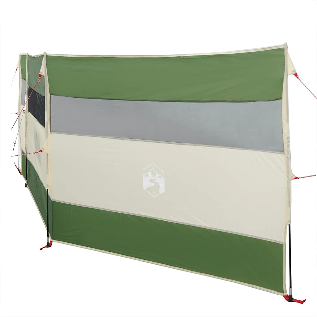 Windscherm camping waterdicht 508x130 cm groen