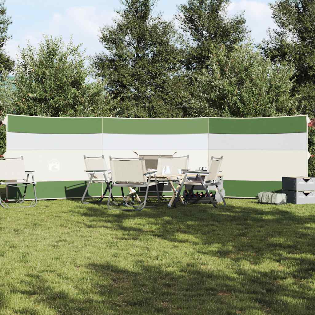 Windscherm camping waterdicht 508x130 cm groen