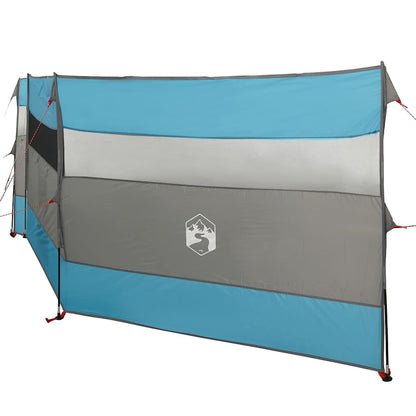 Windscherm camping waterdicht 508x130 cm blauw