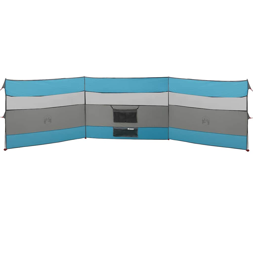 Windscherm camping waterdicht 508x130 cm blauw