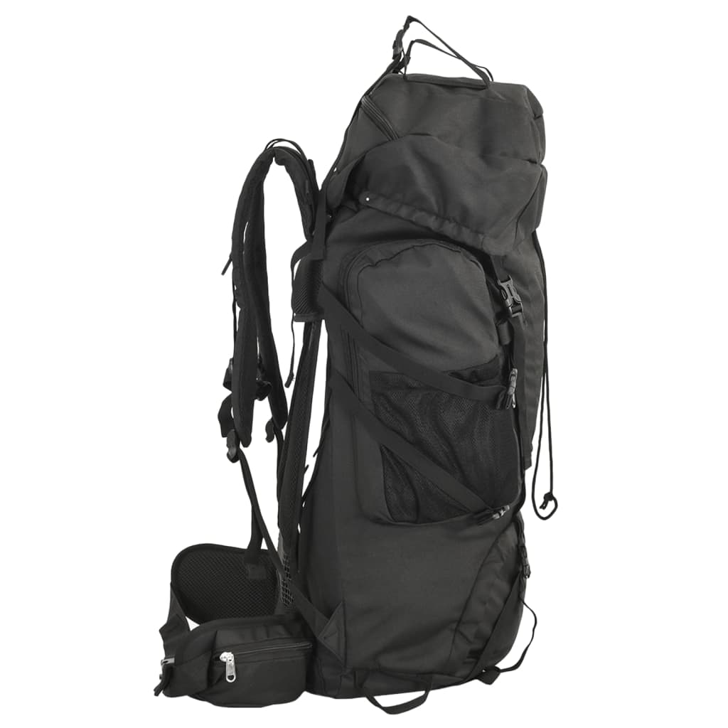 Wandelrugzak 60 L oxford stof zwart