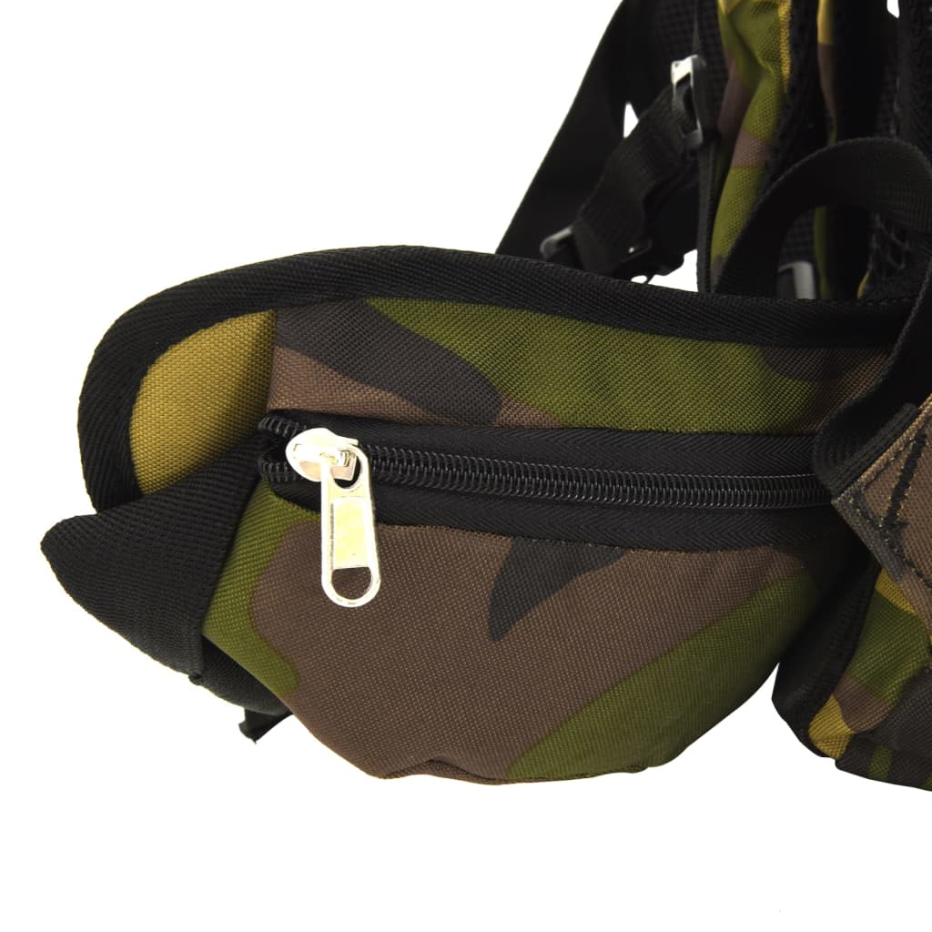 Wandelrugzak 100 L camouflage oxford stof groen