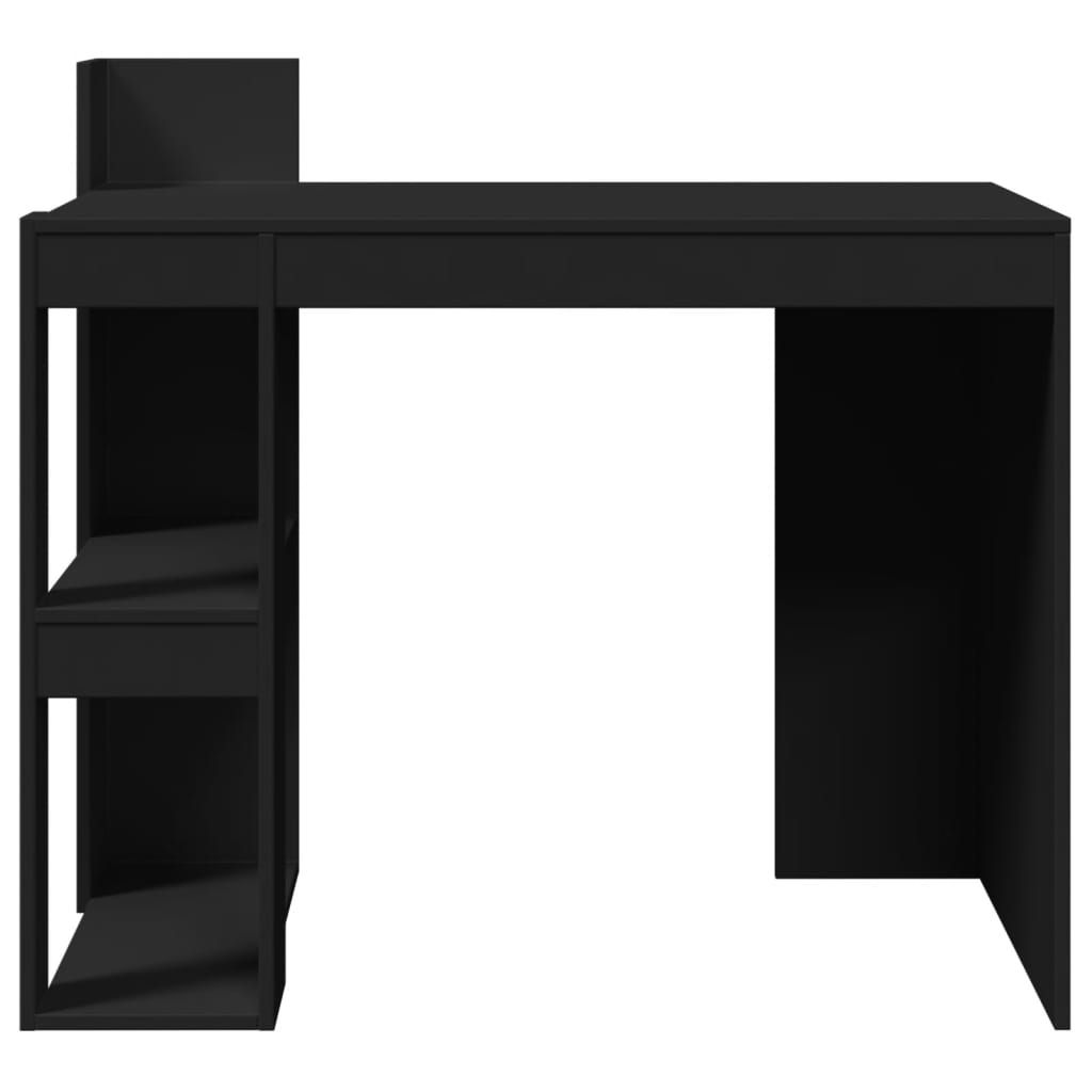 Bureau 103,5x56,5x94 cm bewerkt hout zwart