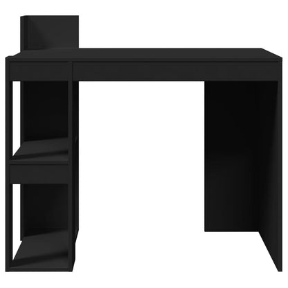 Bureau 103,5x56,5x94 cm bewerkt hout zwart