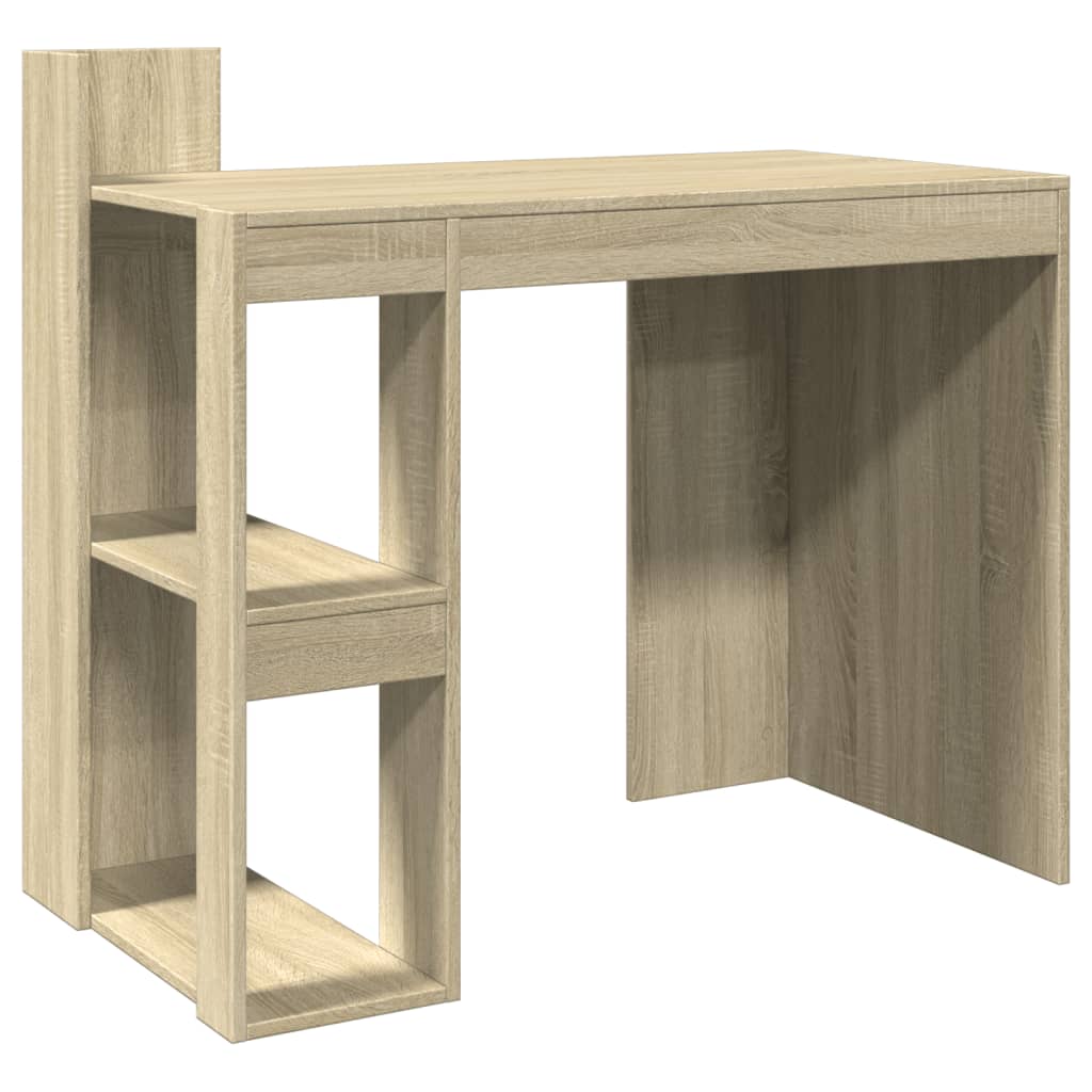 Bureau 103,5x56,5x94 cm bewerkt hout sonoma eikenkleurig