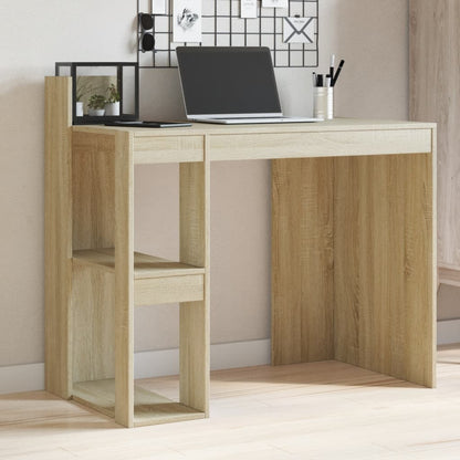 Bureau 103,5x56,5x94 cm bewerkt hout sonoma eikenkleurig