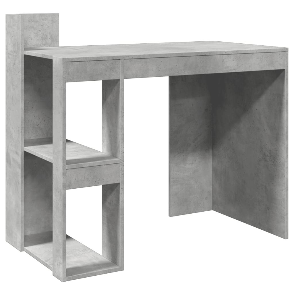 Bureau 103,5x56,5x94 cm bewerkt hout betongrijs