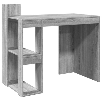 Bureau 103,5x56,5x94 cm bewerkt hout grijs sonoma eikenkleurig