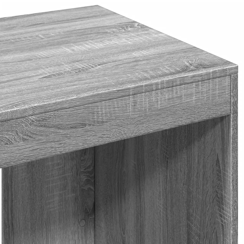 Bureau 103,5x56,5x94 cm bewerkt hout grijs sonoma eikenkleurig