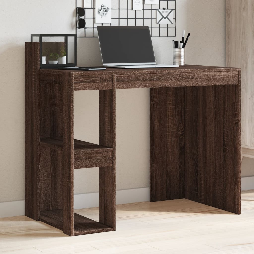 Bureau 103,5x56,5x94 cm bewerkt hout bruin eikenkleurig