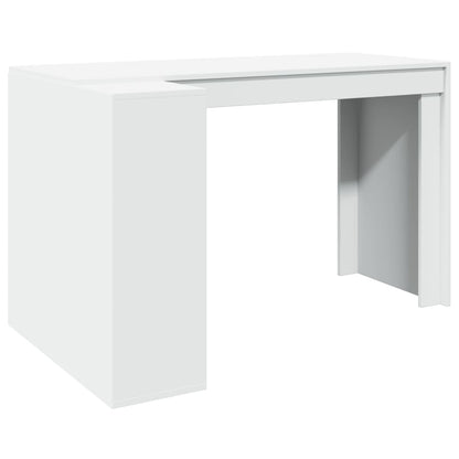 Bureau 123,5x73,5x75 cm bewerkt hout wit