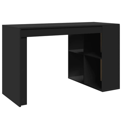 Bureau 123,5x73,5x75 cm bewerkt hout zwart