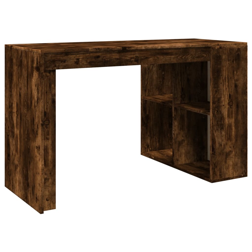 Bureau 123,5x73,5x75 cm bewerkt hout gerookt eikenkleurig