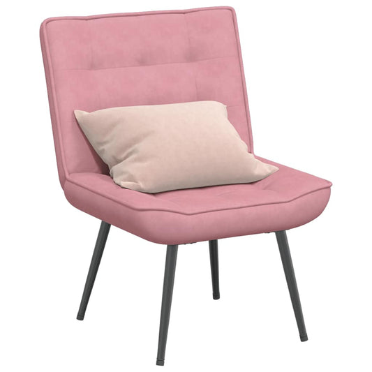 Relaxstoel 64x74x84 cm fluweel roze